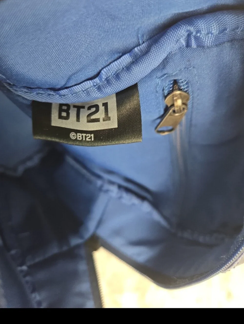 Bt21  Navy Character Mini Backpack